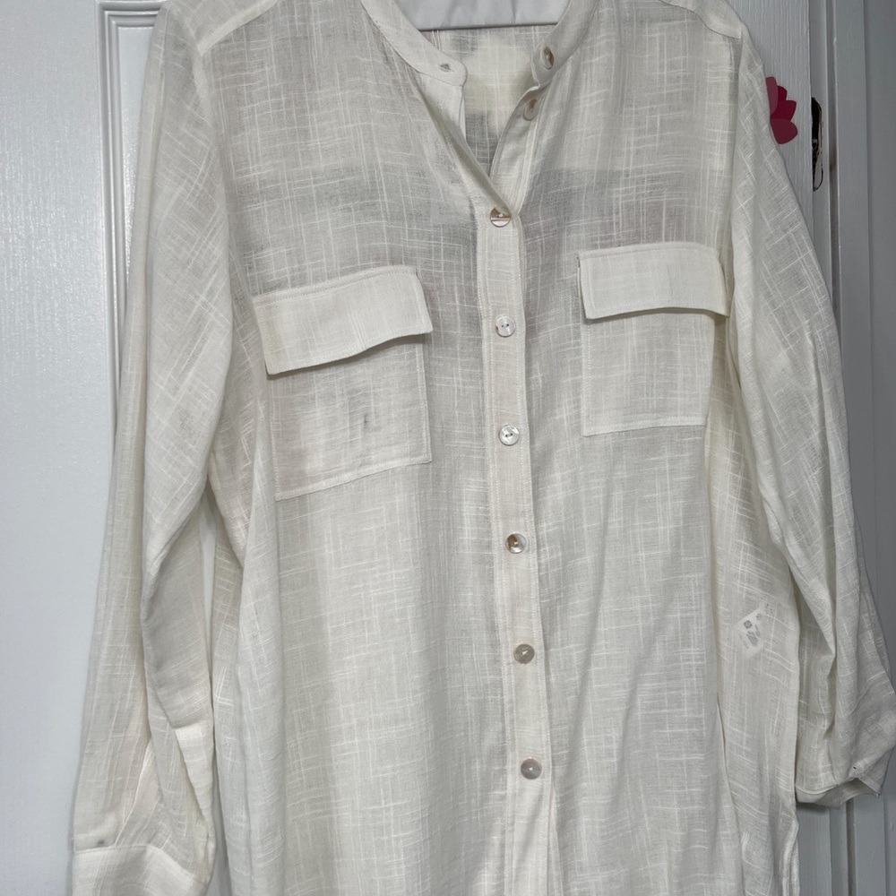 Light top,White Casual Shirt